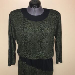 Vintage Florentine leopard print dress size 8/10